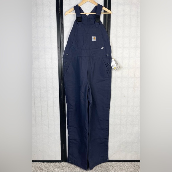 Carhartt Dark Blue Bib Overalls 36x32